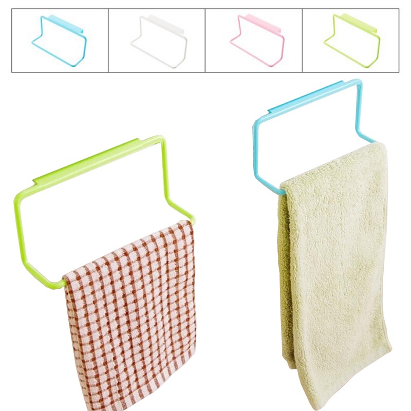 Metal Over Door Tea Towel Rack Bar Hanging Holder Rail Organizer