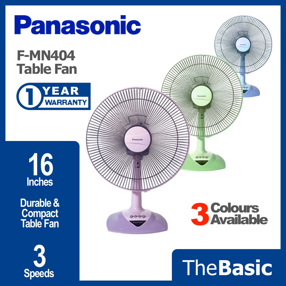 PANASONIC/TOSHIBA Table Fan 16" Inches 3 Speed Desk Fan Kipas Meja ( F-MN404/FMN404 , F-TSA20(G)MY )