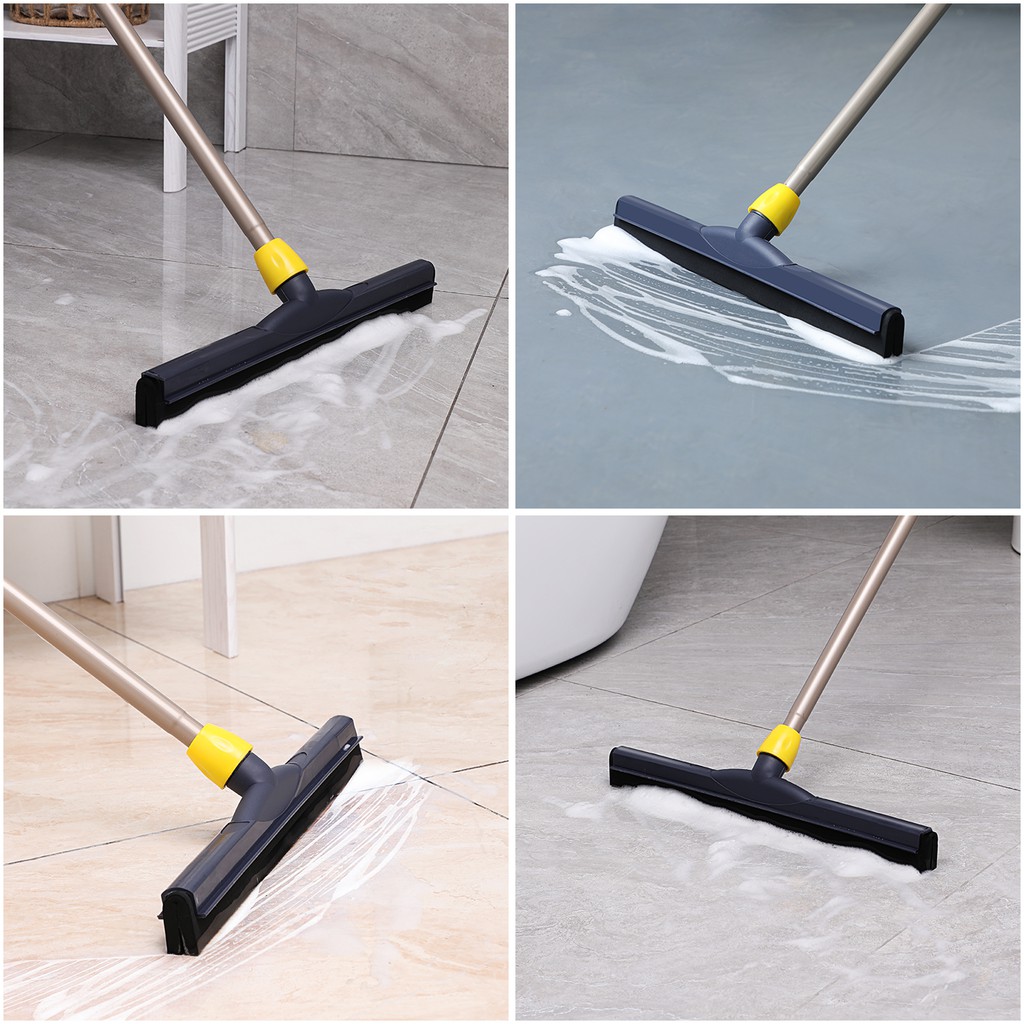 Floor Squeegee Scrubber Long Adjustable Telescopic (137cm) Shopee