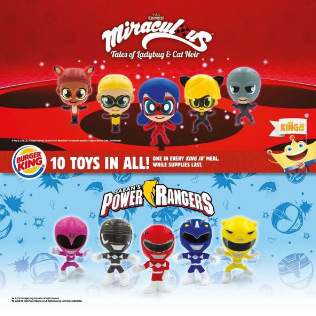 burger king power ranger toys