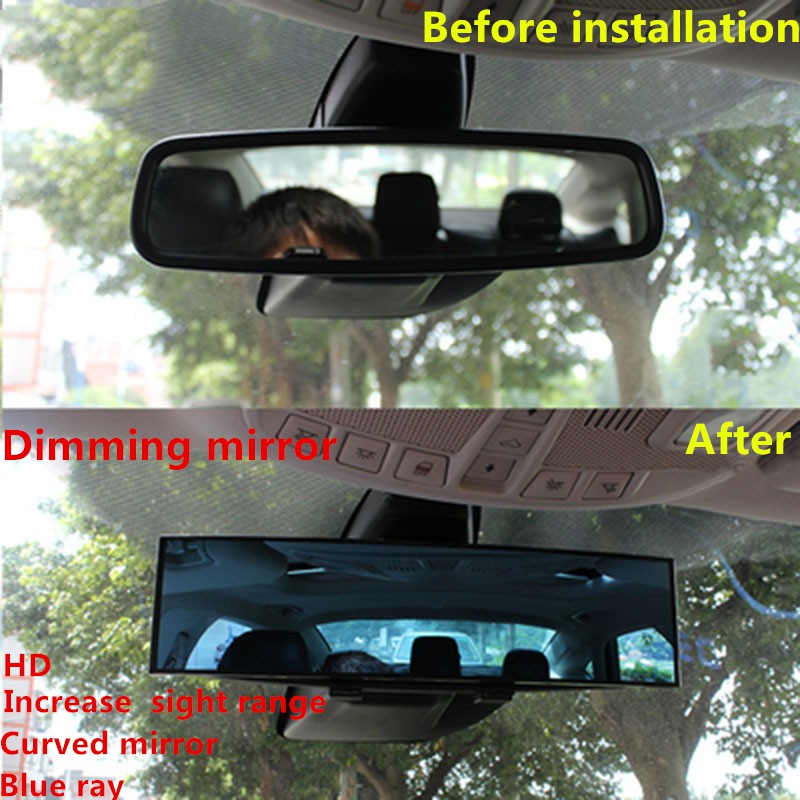 Car Side mirror dimming mirror blue ray curved Increase 