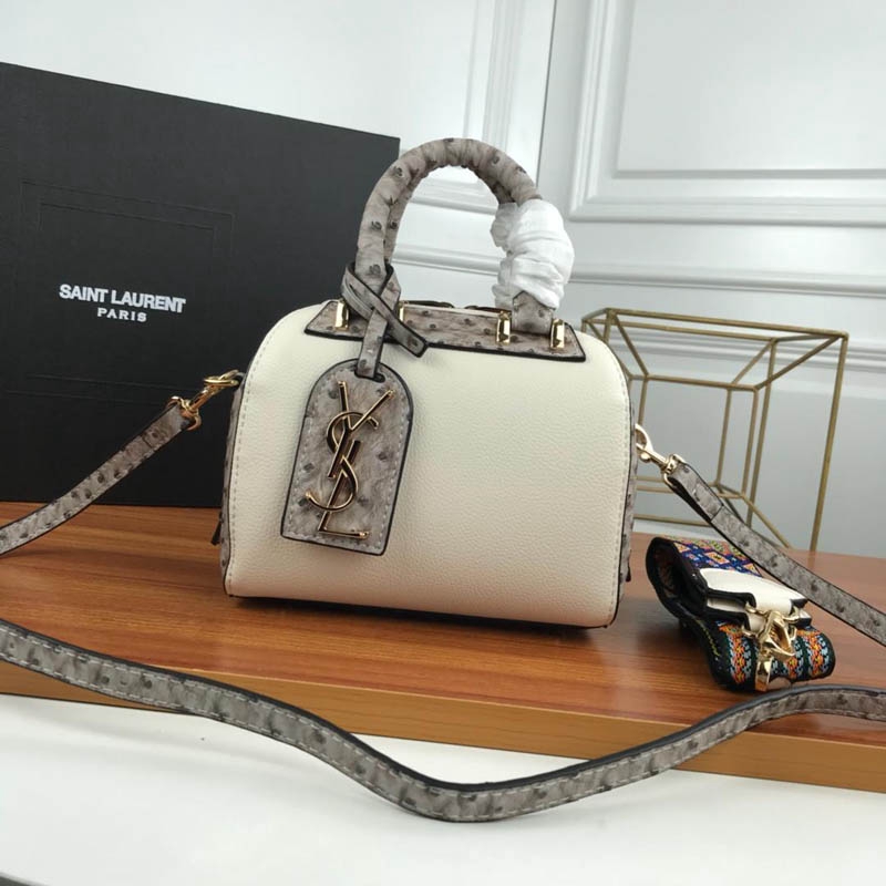 ysl white shoulder bag