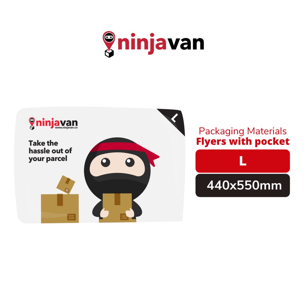 Ninja Van Malaysia Flyer with pocket L size Courier Bag Flyer