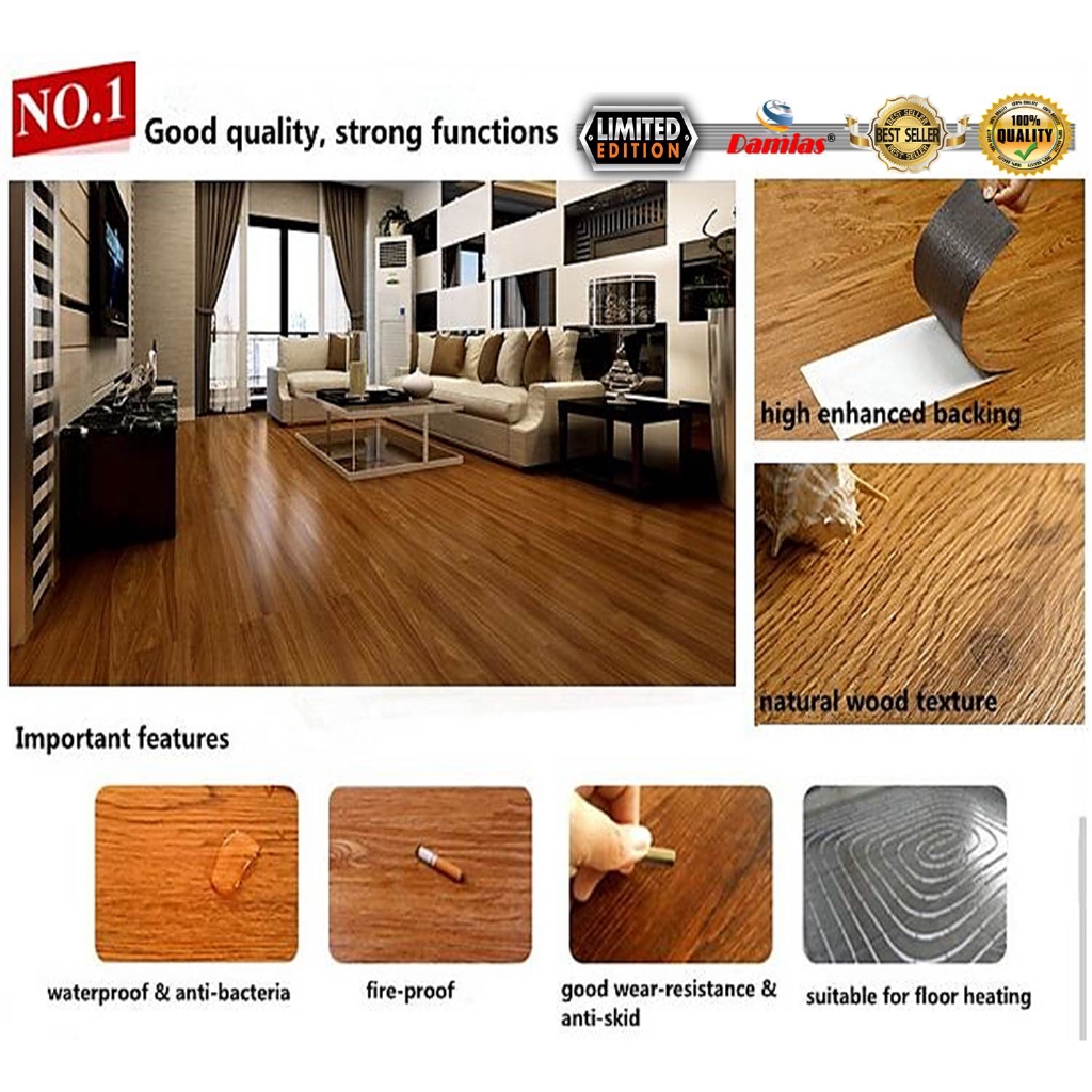 Self Adhesive Stick Vinyl Floor, Self Adhesive Wood Floor Tiles