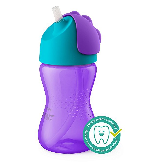 PHILIPS AVENT Original 10oz Kids My Bendy Cup Purple BPA Free Kids