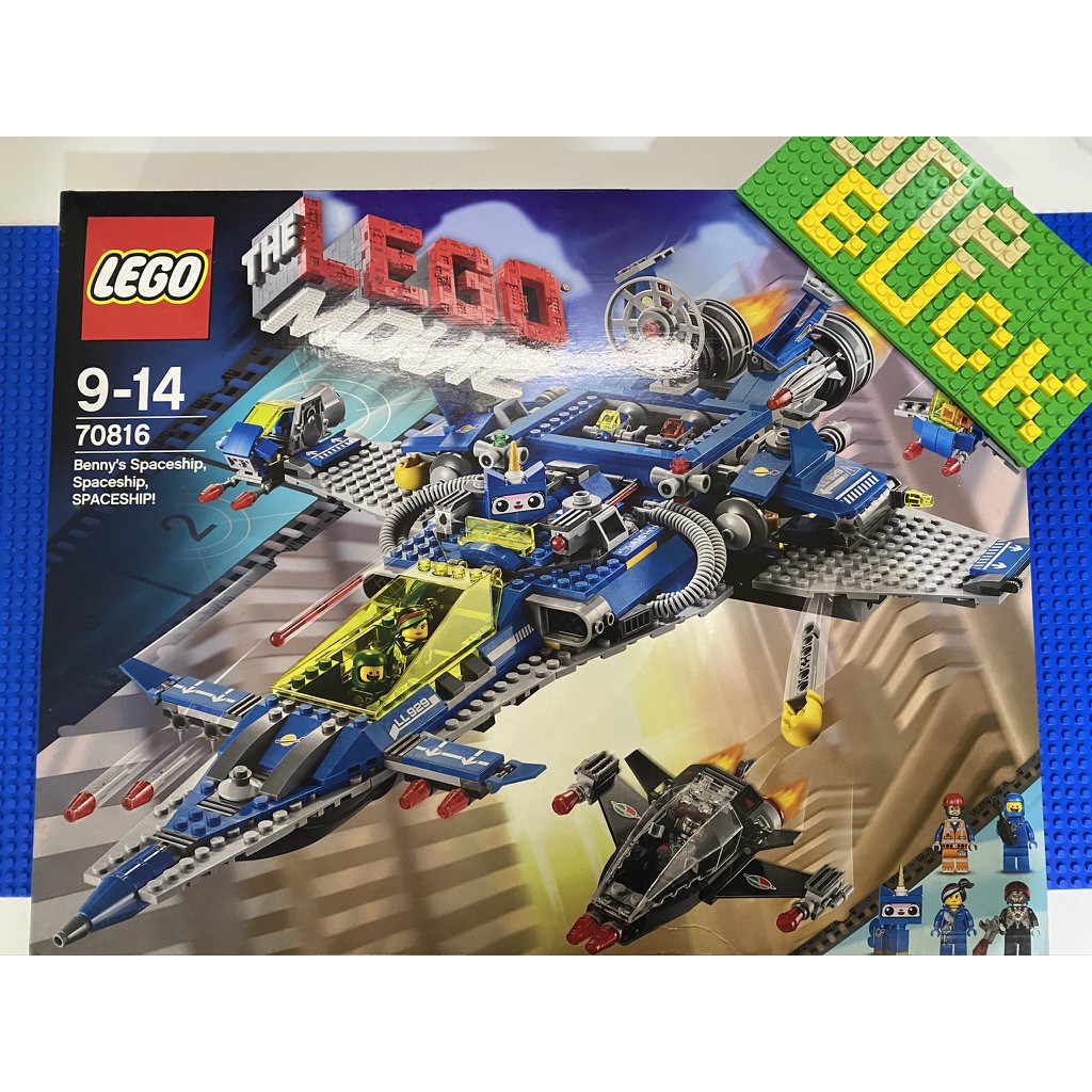 LEGO 70816] LEGO MOVIE 2014: Benny's Spaceship, Spaceship, SPACESHIP!  (RETIRED, NEW IN SEALED BOX, Shelfwear) | Shopee Malaysia