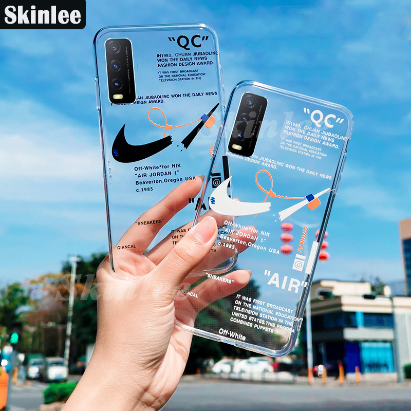 Skinlee For Vivo Y20 Soft Case Off White Transparent Anti Oxidation Clear Casing For Vivo Y20 2020 Silicone Tpu Cover Housing Shopee Malaysia