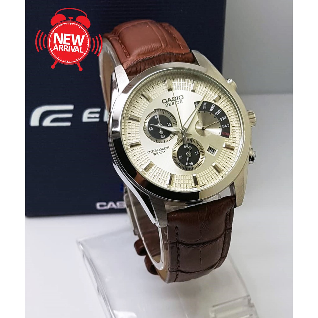 casio beside chronograph wr50m