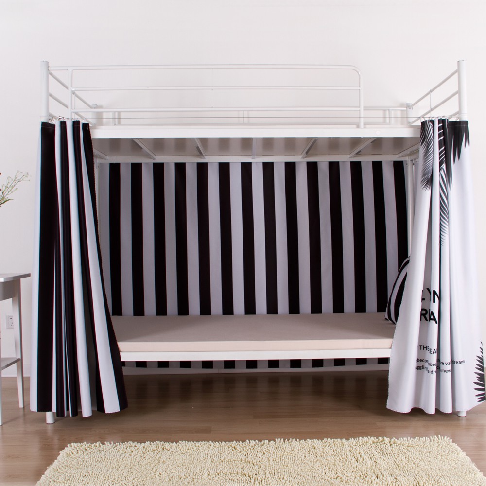 To Black And White Stripe Curtain Boys Shopee Malaysia