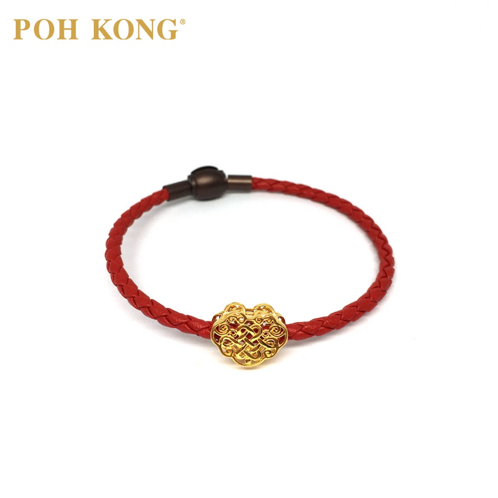  POH KONG Auspicious 916 22K Yellow Gold Lucky Bonds 