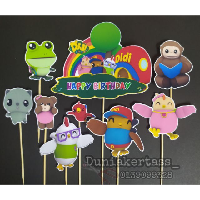 Cake Topper Didi And Friend | Shopee Malaysia