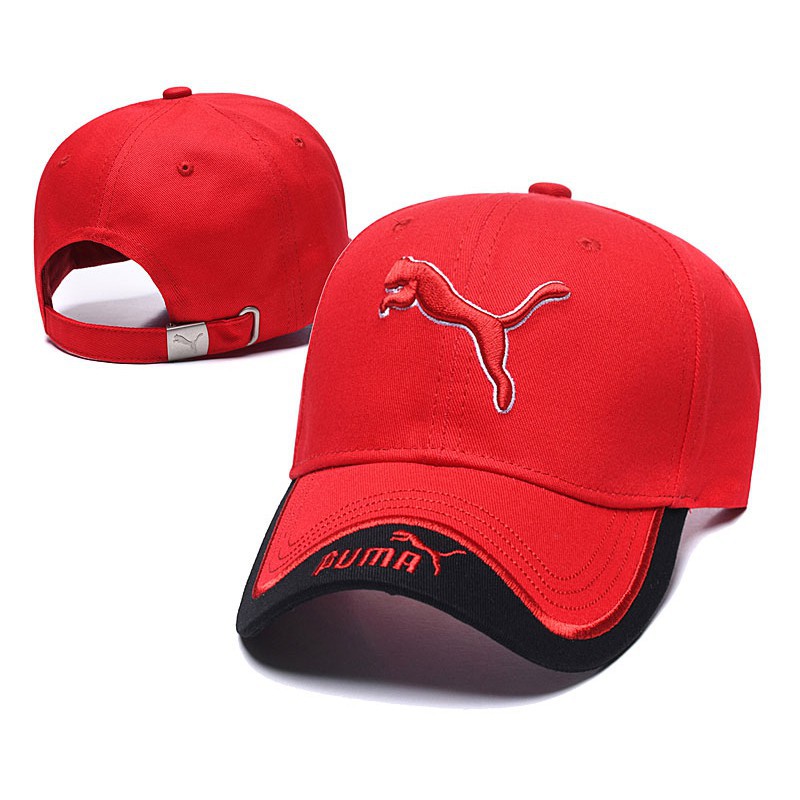 red puma hat