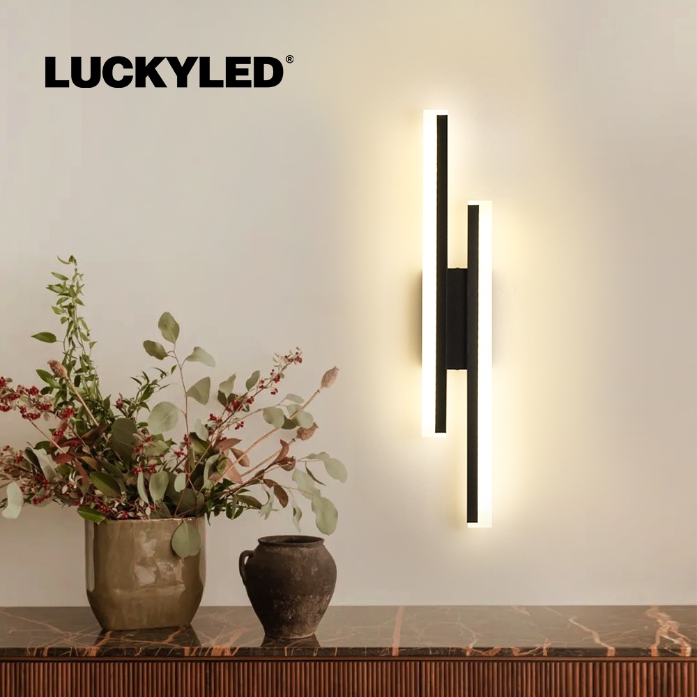 Modern Indoor Wall Lamp 7W Black LED Wall Light For Living Room Bedroom