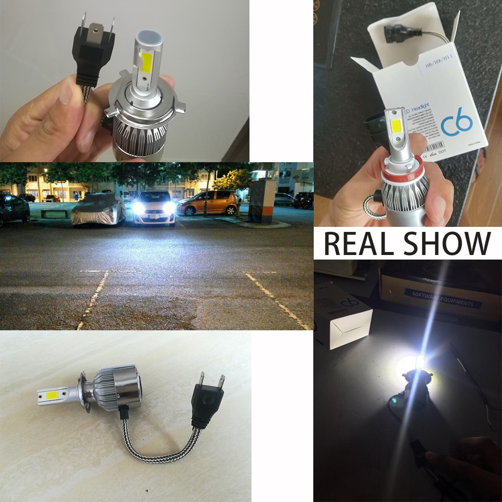 Have Durable 2 Pieces C6 LED Headlight H4 H7 H8 H11 H1 HB3 HB4 9006 Car Bulb 7600LM 6000K Quality - Image 3
