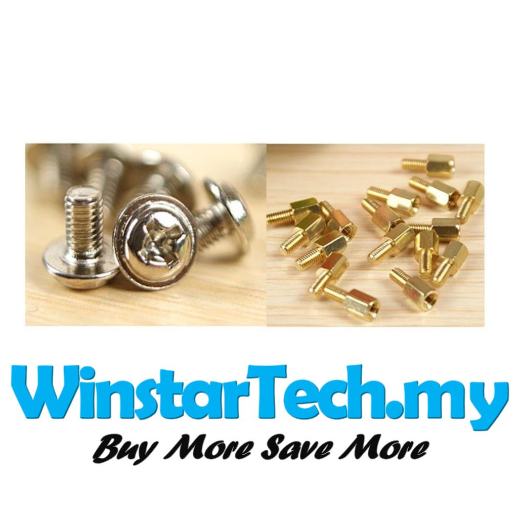 1set Brass Motherboard S11 10mm Standoffs & S21 Screws M3 PC Computer