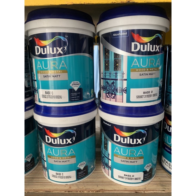 Dulux Aura Satin Matt Elegant Satin finish 1 LT Metal & Wood Shopee