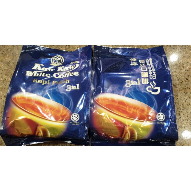 怡保长江白咖啡 Chang jiang Kaw Kaw white coffee 3in1 40g×15's