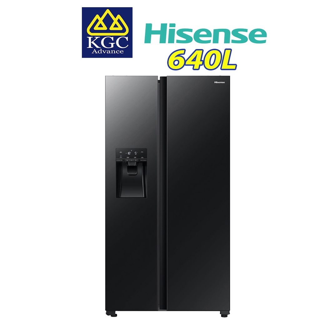 [Free Shipping] Hisense Fridge RS700N4AWBUI Side by Side Inverter Refrigerator (640L)