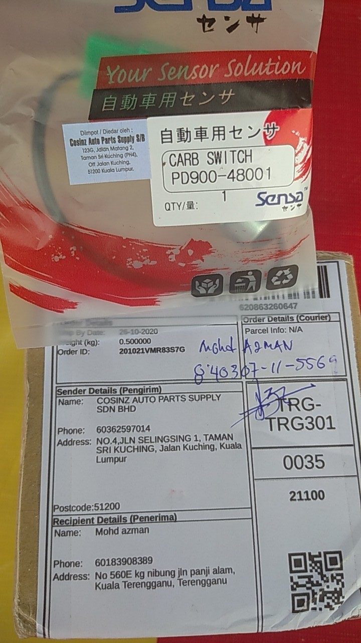 PERODUA KANCIL 660 , 850 CARBURETOR SWITCH  Shopee Malaysia