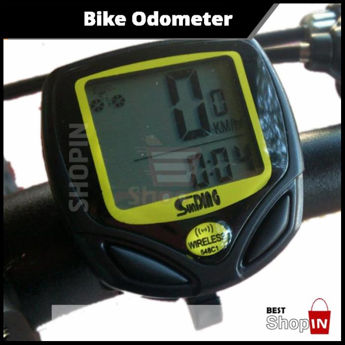 Black Wireless 14 Functions Bike Computer SD-548C Speedometer Odometer 