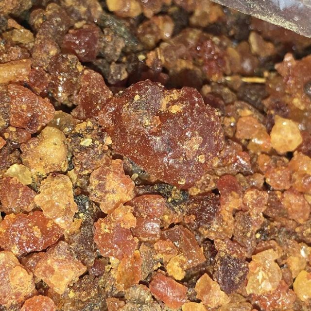 100g Yemen Myrrh Morhabshi Bukhoor Arabian Incense 甜没药 Commiphora Resin