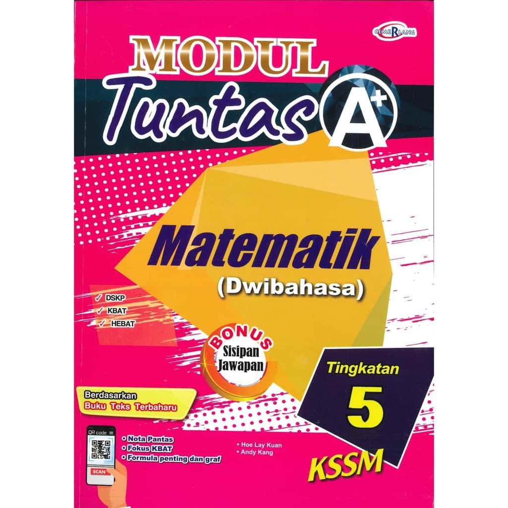 St Cemerlang Buku Latihan Modul Tuntas A Kssm 2021 Matematik Mathematics Dwibahasa Tingkatan 5 Form 5 Shopee Malaysia