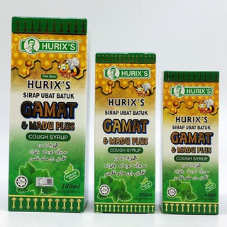 Hurix's Gamat & Madu Plus Cough Syrup 60ML/100ML/180ml  Shopee Malaysia
