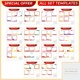 🔥70 Shopee Cover Frame Template PNG🔥 Lifetime Cheap/Murah easy to edit ...