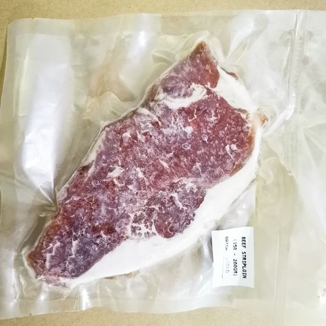 Halal Frozen Australia Beef Striploin 150 200gm Daging Lembu 澳洲牛排 Shopee Malaysia