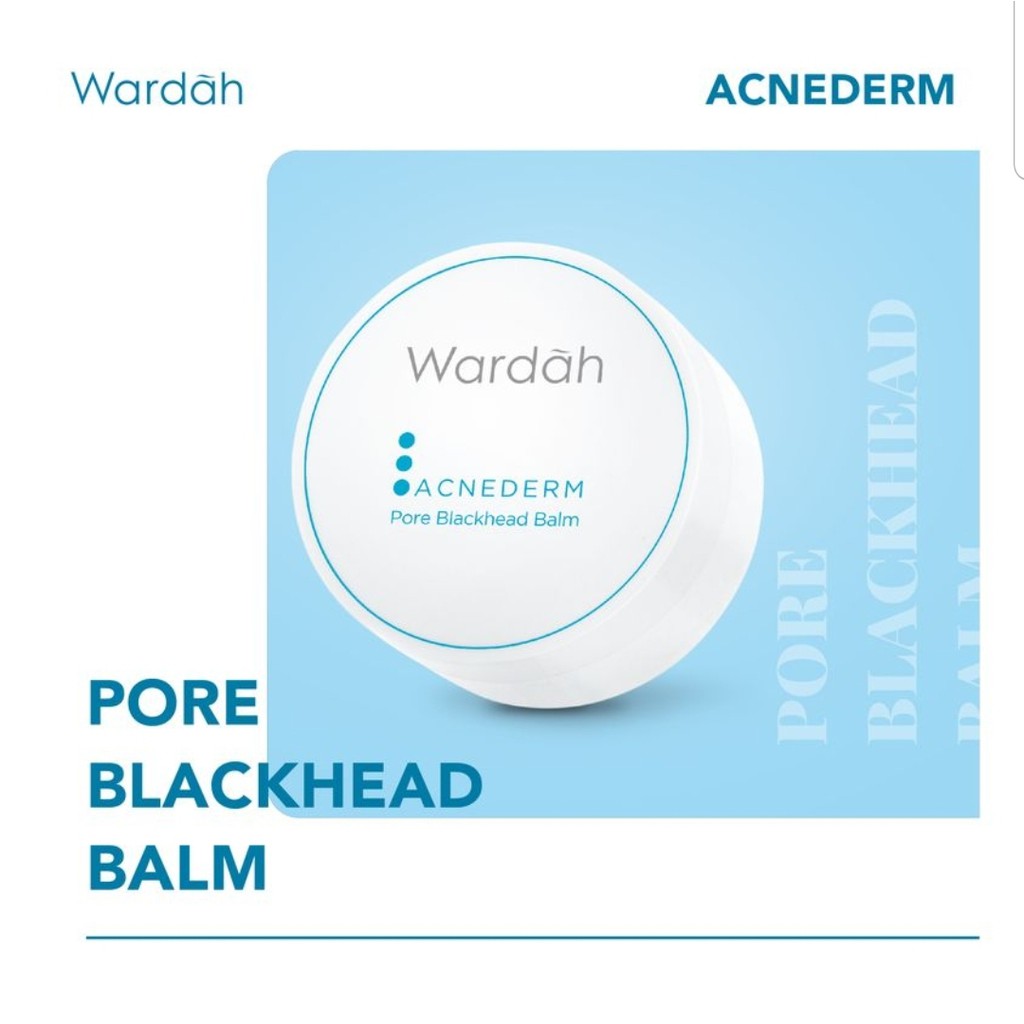 Wardah Acnederm Pore Blackhead Balm 20g Shopee Malaysia
