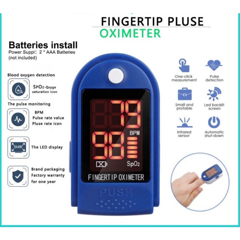 Finger Oximeter Fingertip Pulse Oximeter Medical Equipment With Sleep Monitor Heart Rate Spo2 PR Pulse Oximeter LK89血氧器