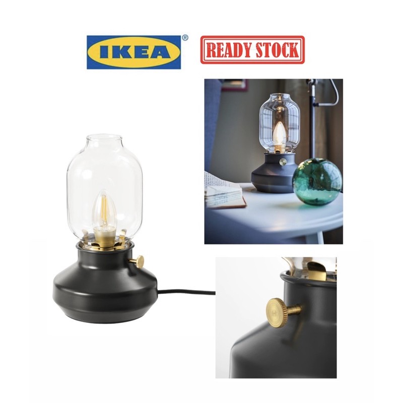Ikea TÄrnaby Table Lamp Bedside, Tärnaby Table Lamp With Led Bulb Anthracite