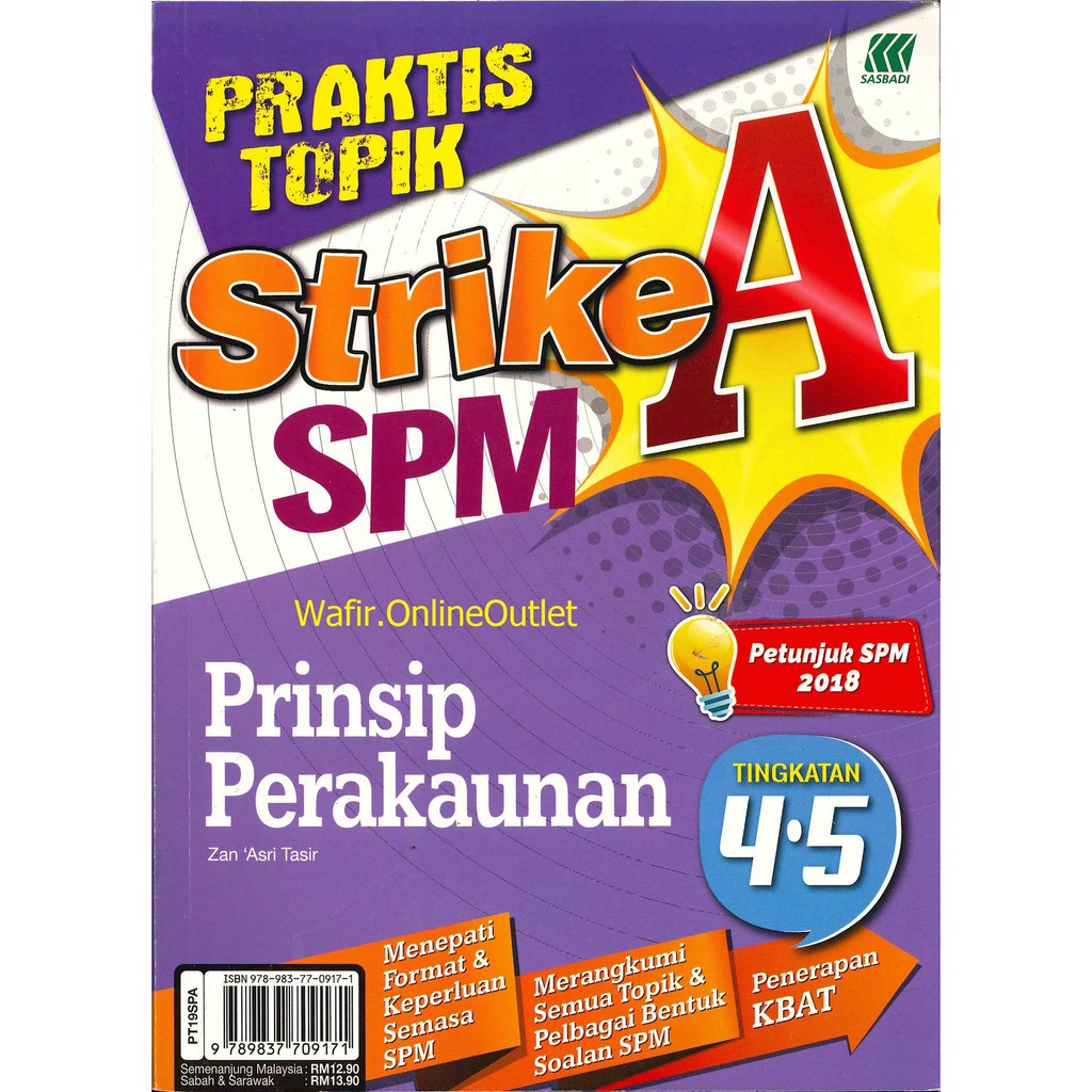 Ready Stock Sasbadi Praktis Topik Strike A Spm Prinsip Perakaunan Tingkatan 4 5 9789837709171 Shopee Malaysia