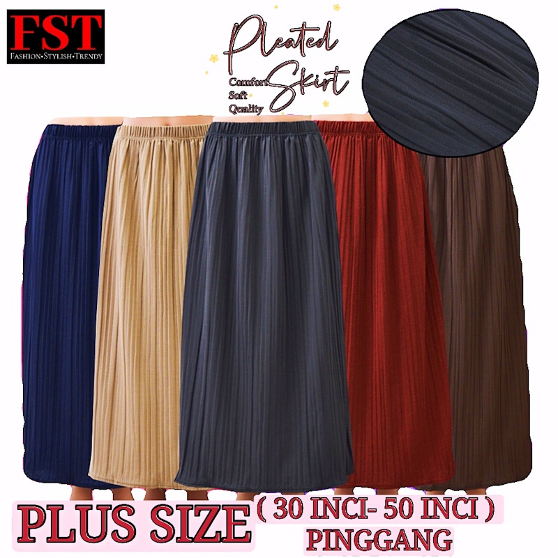 HARGA KILANG Plus Size Long Skirt / Skirt Kembang Labuh Besar Berkualiti [LT9009]