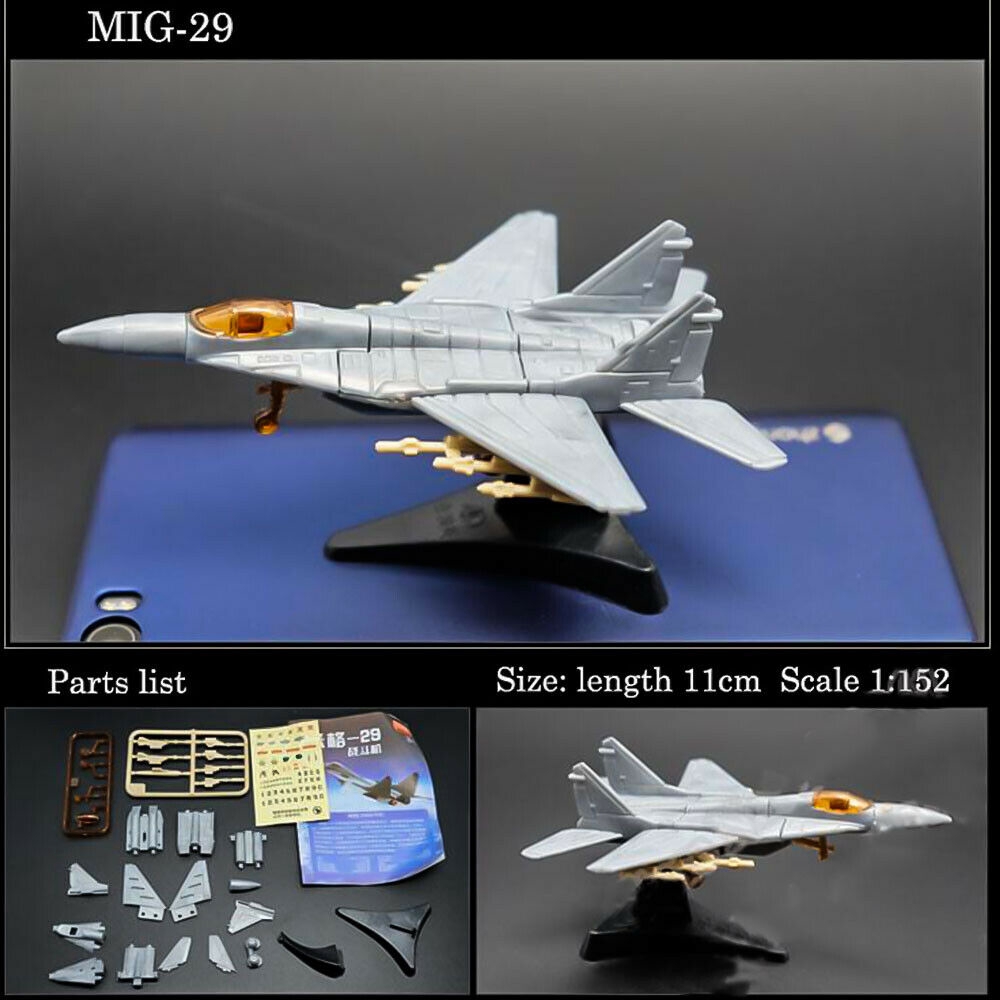 4D Assembled Fighter Airplane Helicopter Model Collection Puzzle Figure Toy 