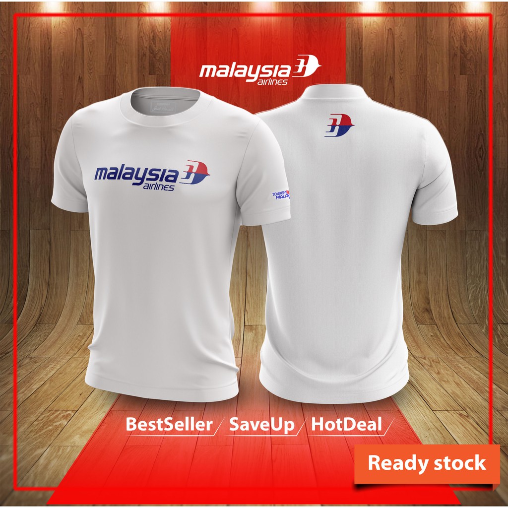 [New Arrival] T-Shirt Malaysia Airline Premium Cotton >size XS to 5XL