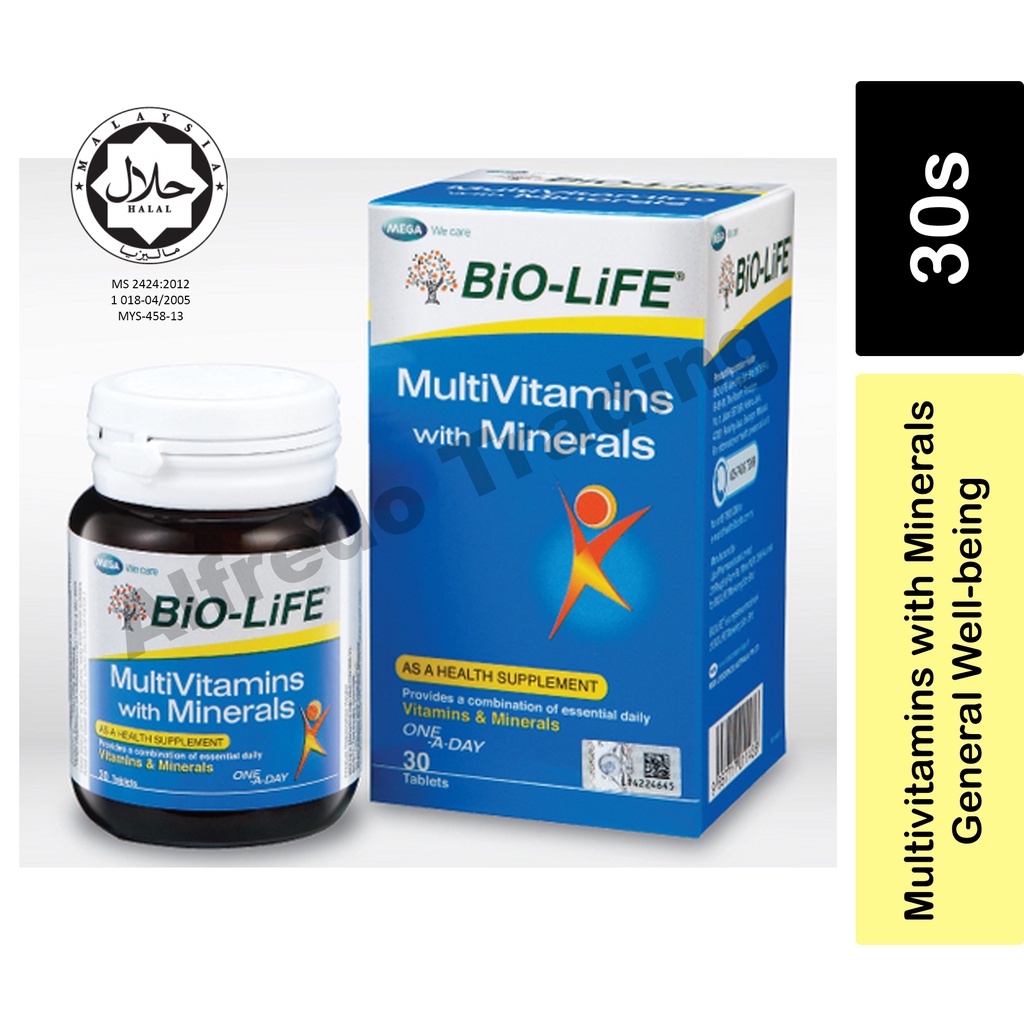BiOLiFE Multivitamins with Minerals (30's) Shopee Malaysia