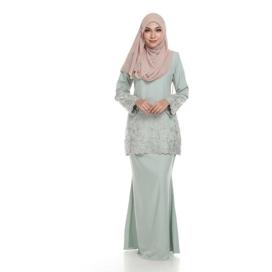 ALFARO EXCLUSIVE  BAJU  KURUNG  MOSCREPE FASHION RAYA SOFT 