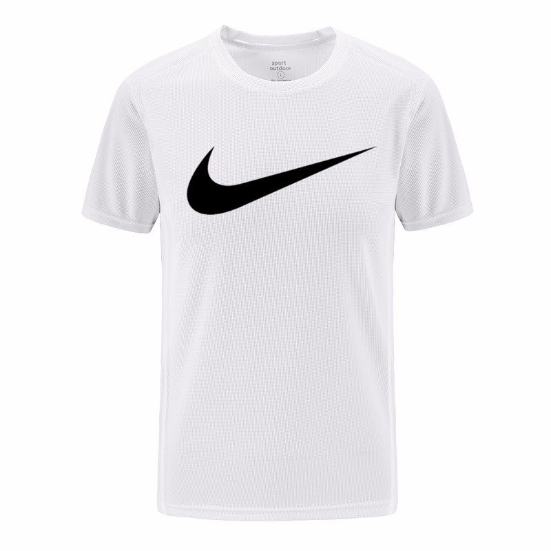 Ready Stock Nike Plain 100 Cotton Short Sleeve Round Neck T Shirt Men Breathable Teeshirt Shopee Malaysia