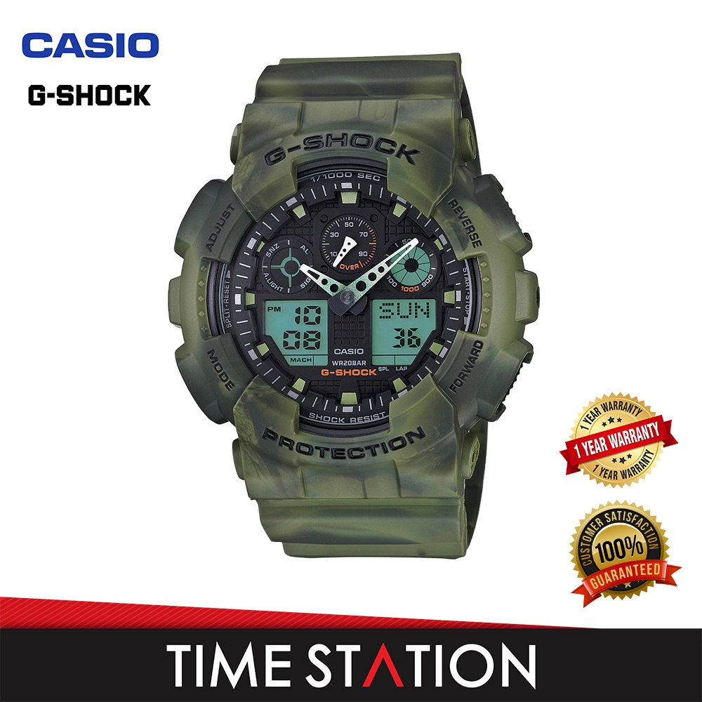 how to sync analog and digital time on g shock ga 100