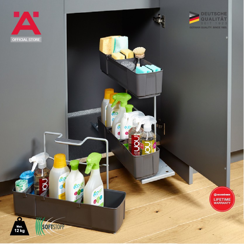 Hafele [Build In] CLEANING AGENT Pull Out Storage System For Dish
