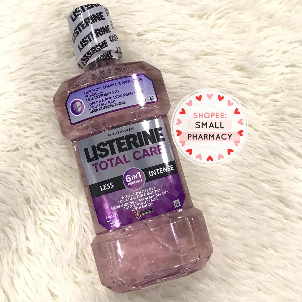 Listerine Total Care Less Intense Gargle / Mouthwash 750ml 813552