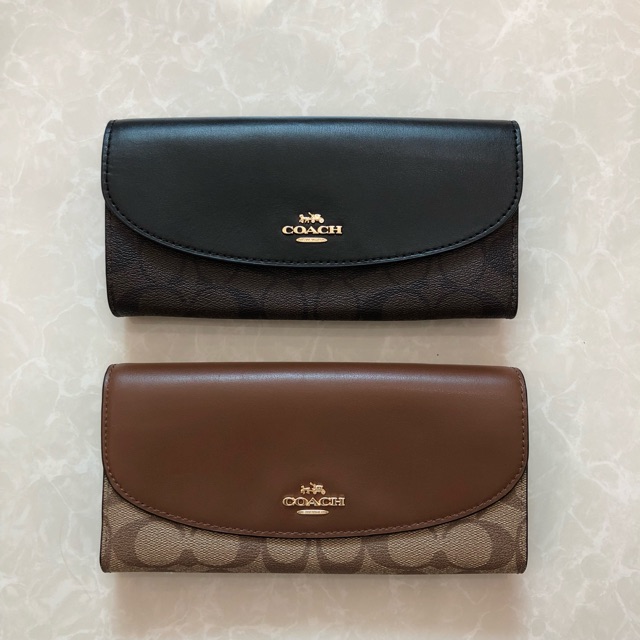 COACH SLIM ENVELOPE WALLET IN SIGNATURE | Shopee Malaysia
