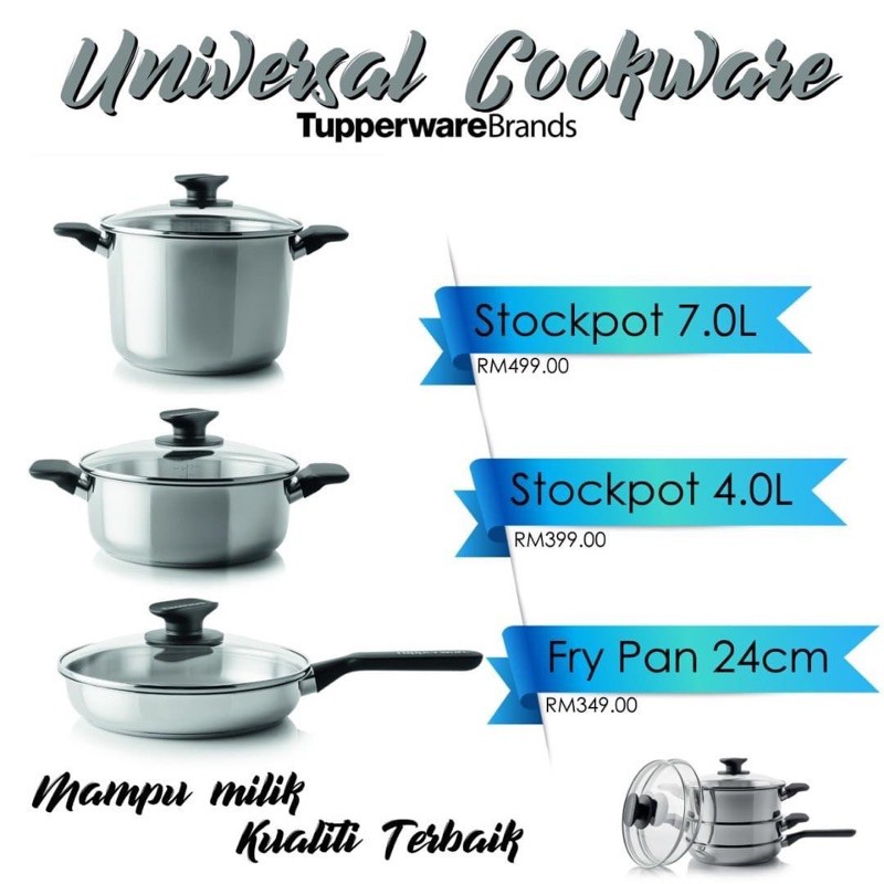 Tupperware universal cookware