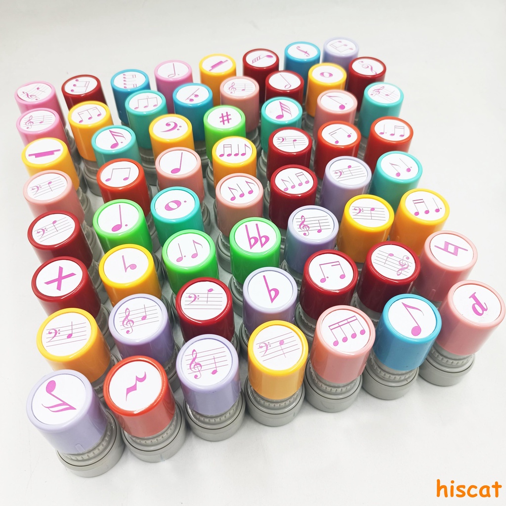 [58 Styles] Music Enlightenment Teaching Aids Note Seal Piano Staff