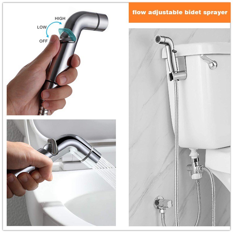 Flow Adjustable Shattaf Bidet Sprayer Healthy Faucet Shopee Malaysia
