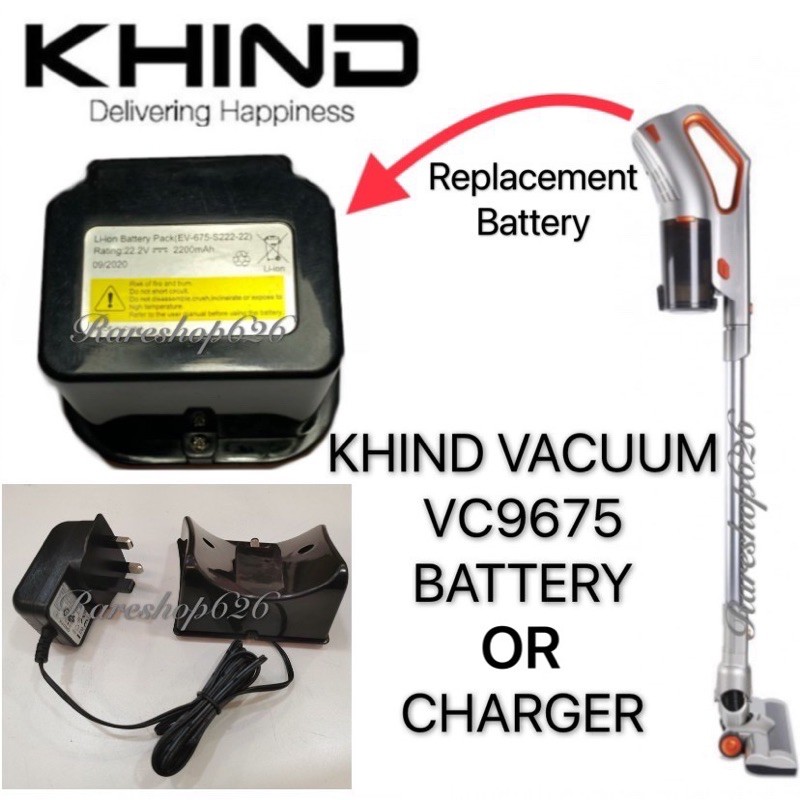 Khind Vacuum Battery Or Charger (VC9675) Shopee Malaysia