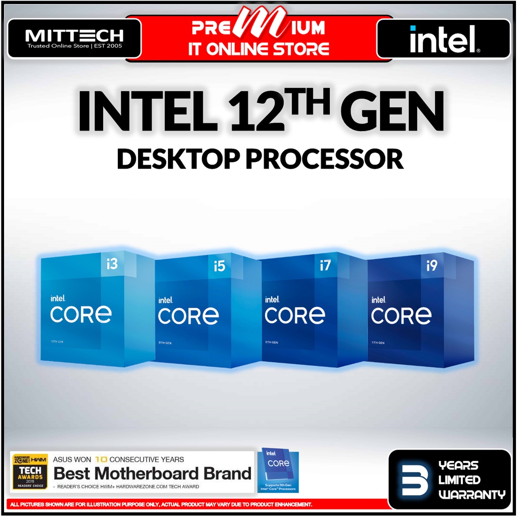 Intel 12th Gen Core Processor  LGA1700  F Vesion Without Integrated Graphics