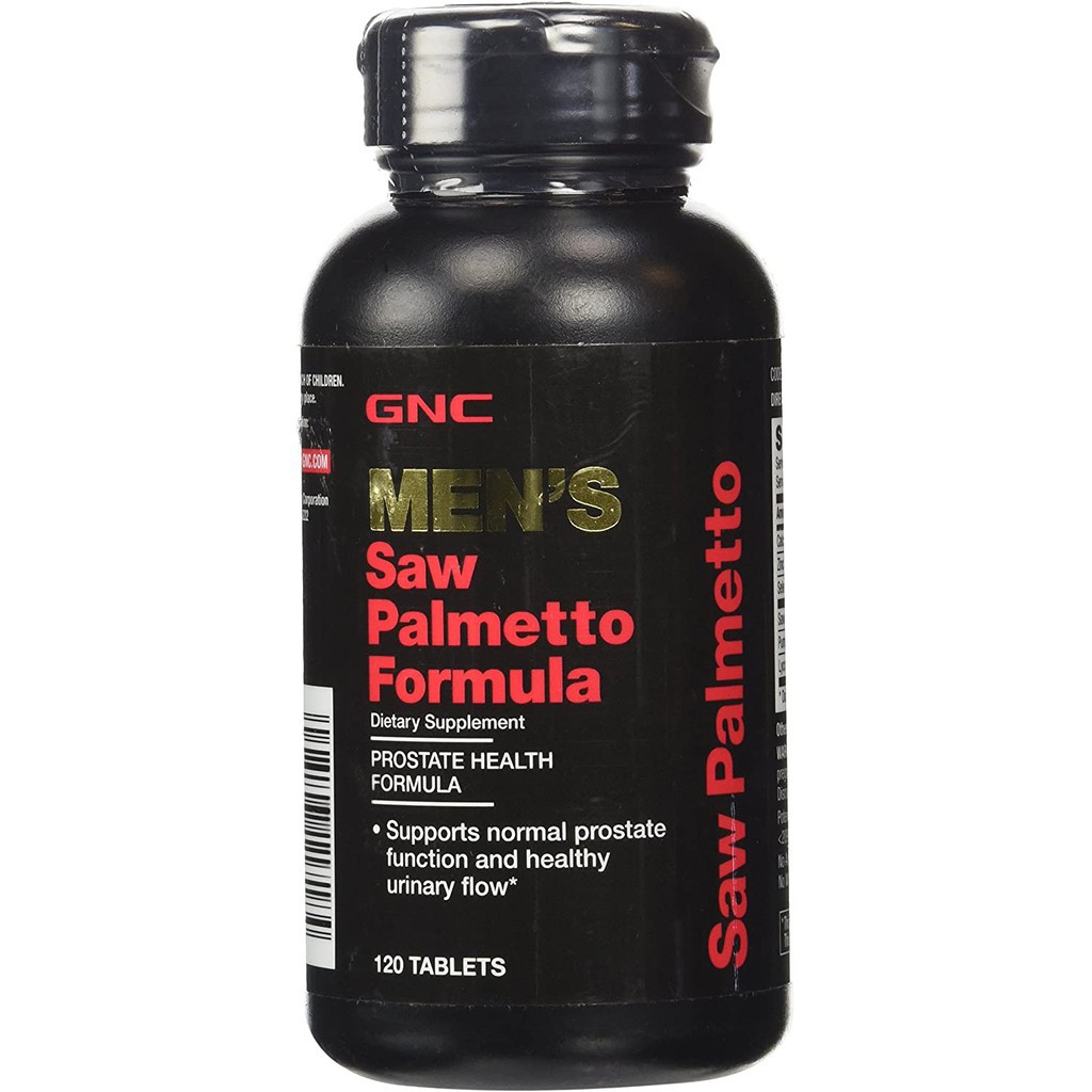 GNC Men's Saw Palmetto Formula, 120 Tablets, Supports Normal Prostate Function