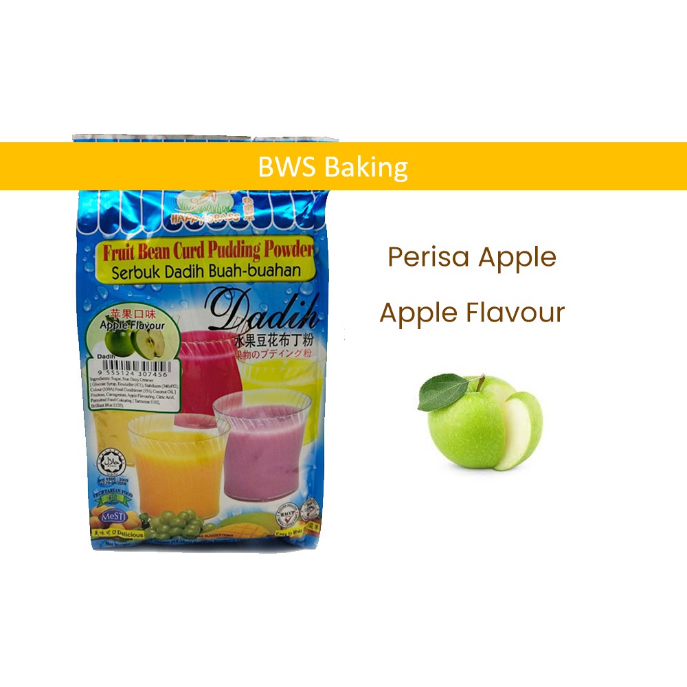 Happy Grass Fruit Bean Curd Pudding Powder / Serbuk Dadih (Apple)